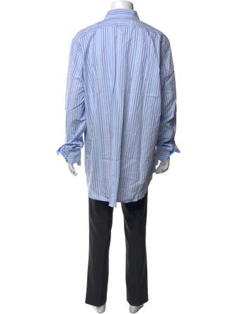 Etro Striped Long Sleeve Dress Shirt