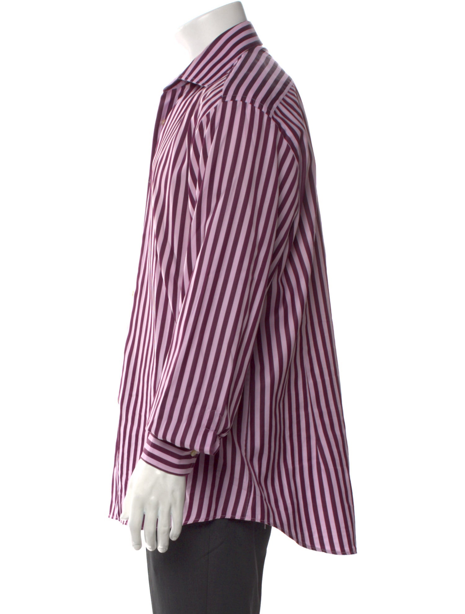 Etro Striped Long Sleeve Dress Shirt