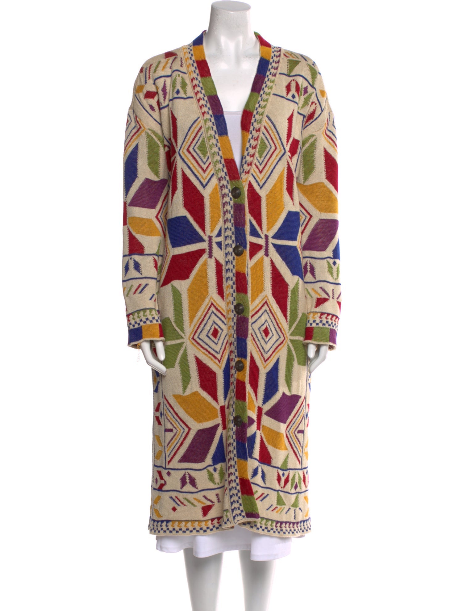 Etro Printed V-Neck Sweater