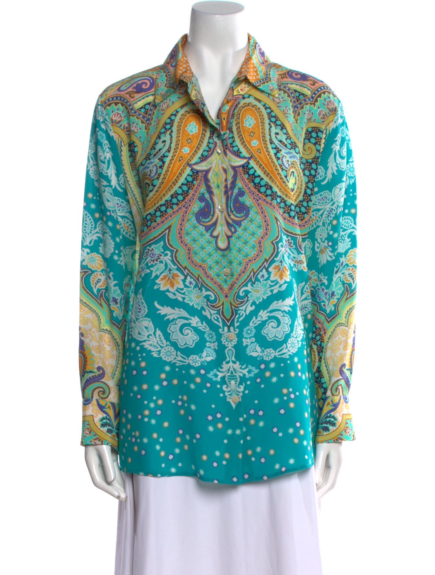 Etro Silk Paisley Print Tunic