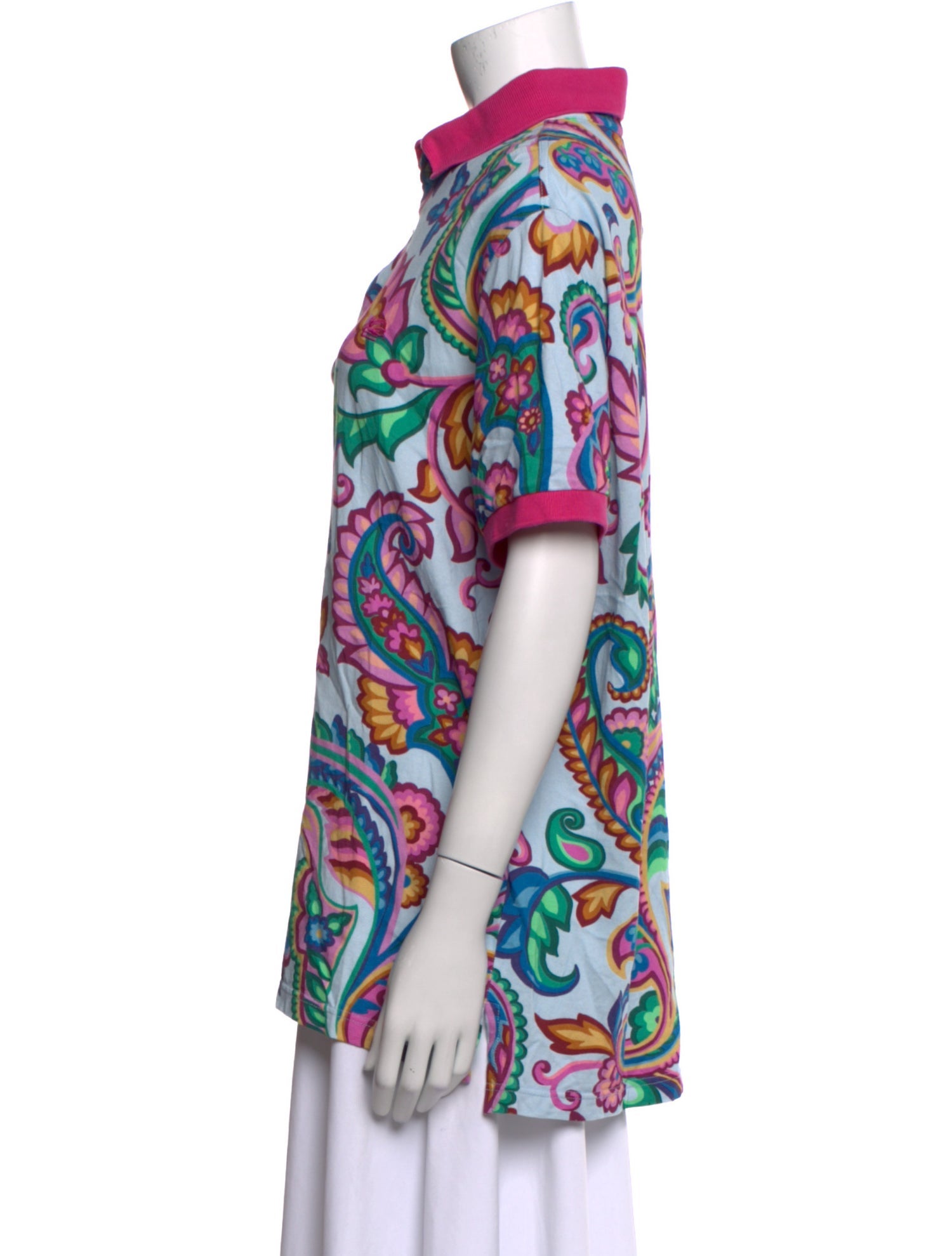 Etro Printed Short Sleeve Polo