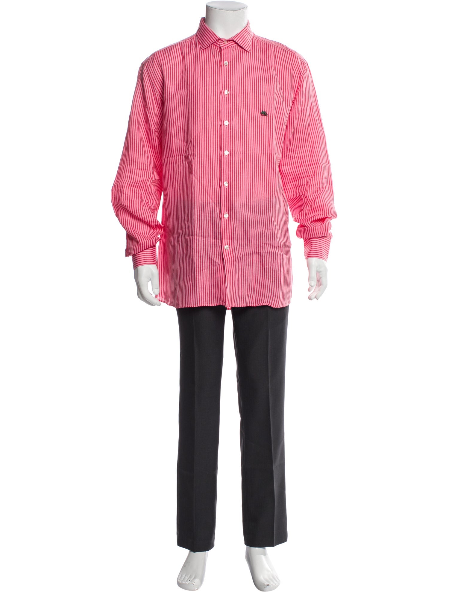 Etro Linen Plaid Print Shirt