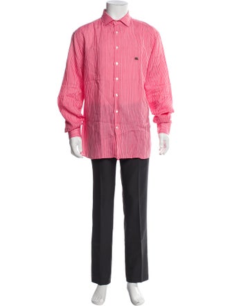 Etro Linen Plaid Print Shirt