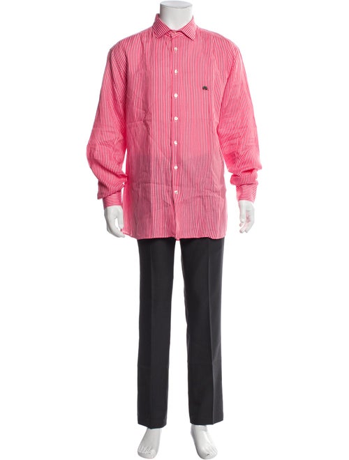 Etro Linen Plaid Print Shirt