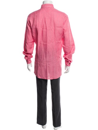 Etro Linen Plaid Print Shirt