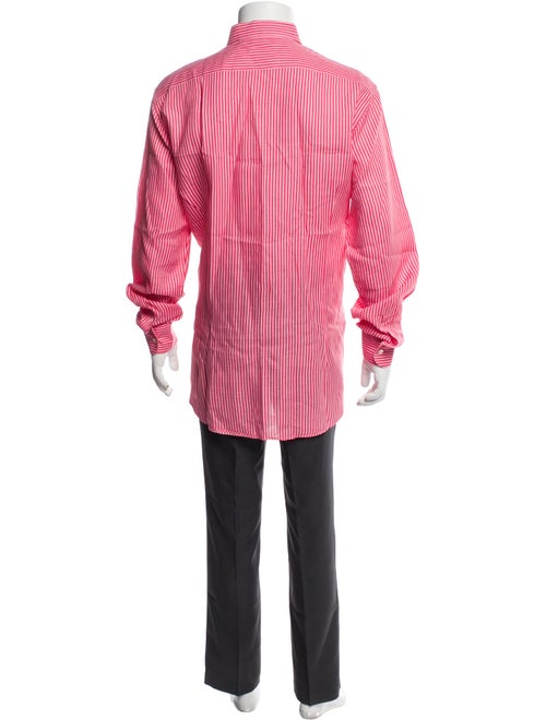 Etro Linen Plaid Print Shirt