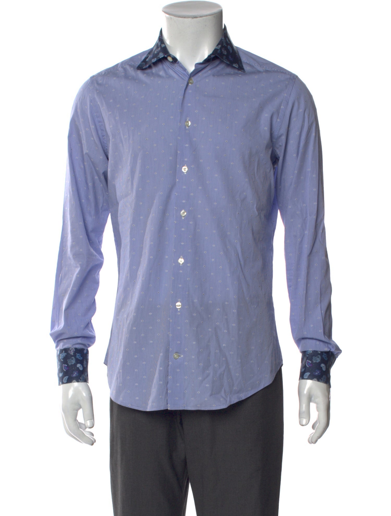 Etro Striped Long Sleeve Dress Shirt