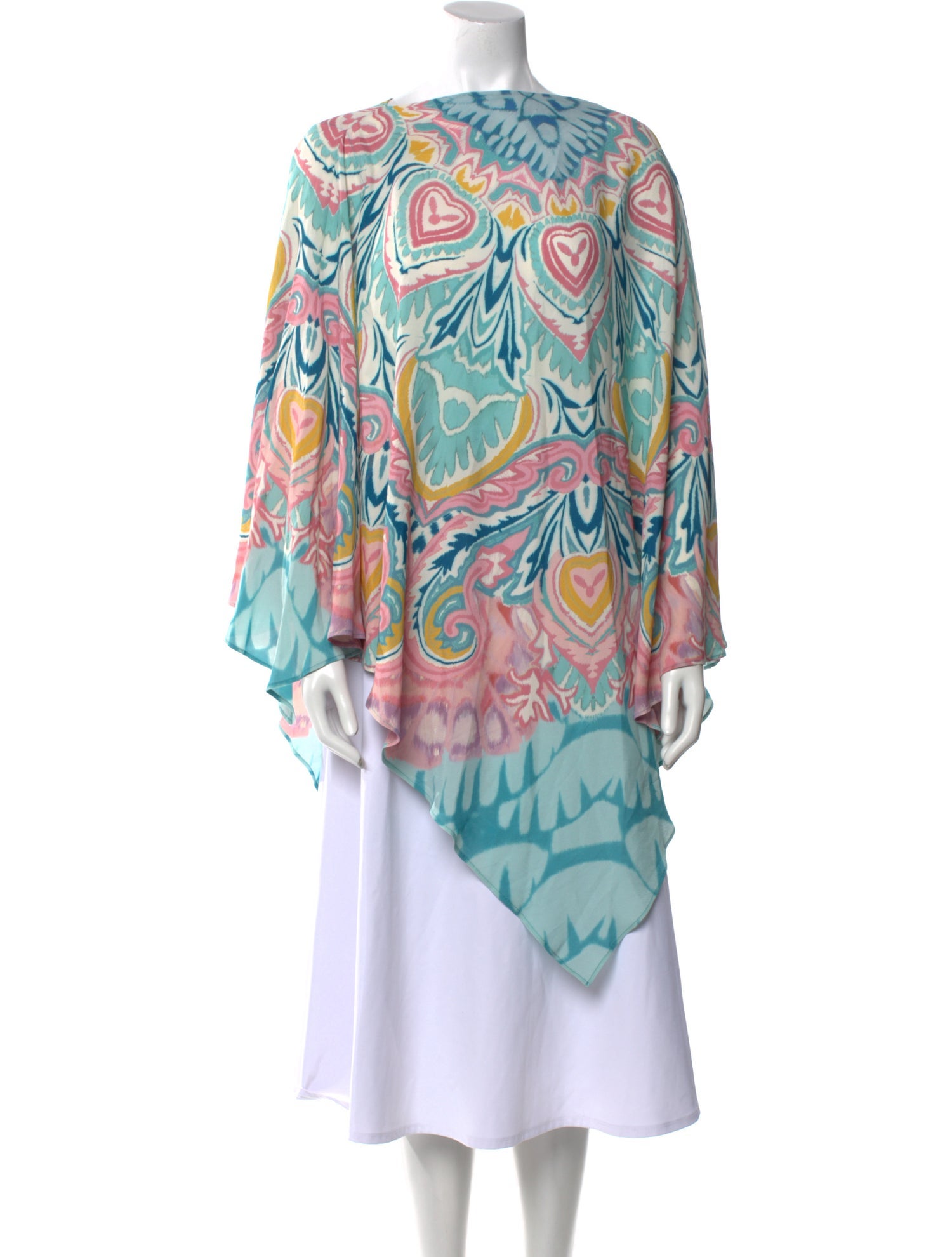Etro Printed Bateau Neckline Tunic w/ Tags