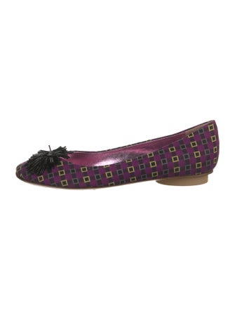 Etro Printed Beaded Accents Flats