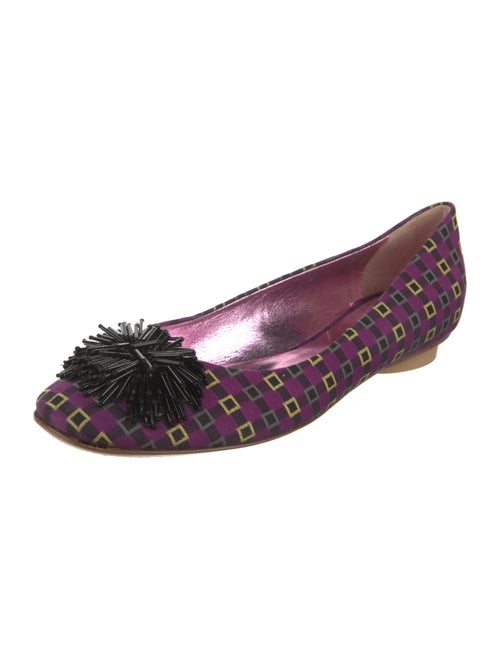 Etro Printed Beaded Accents Flats
