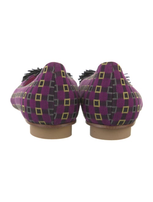 Etro Printed Beaded Accents Flats