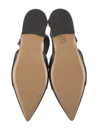 Etro Leather Slingback Flats