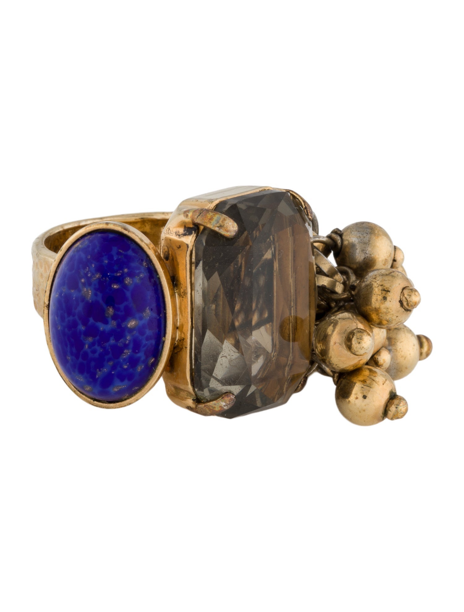 Etro Crystal & Resin Cocktail Ring