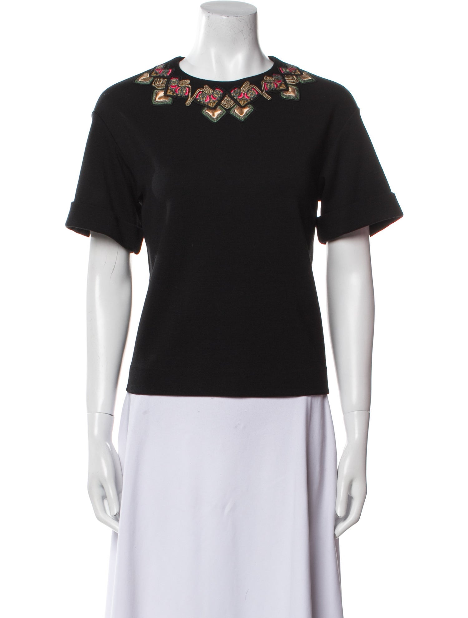 Etro Wool Crew Neck T-Shirt