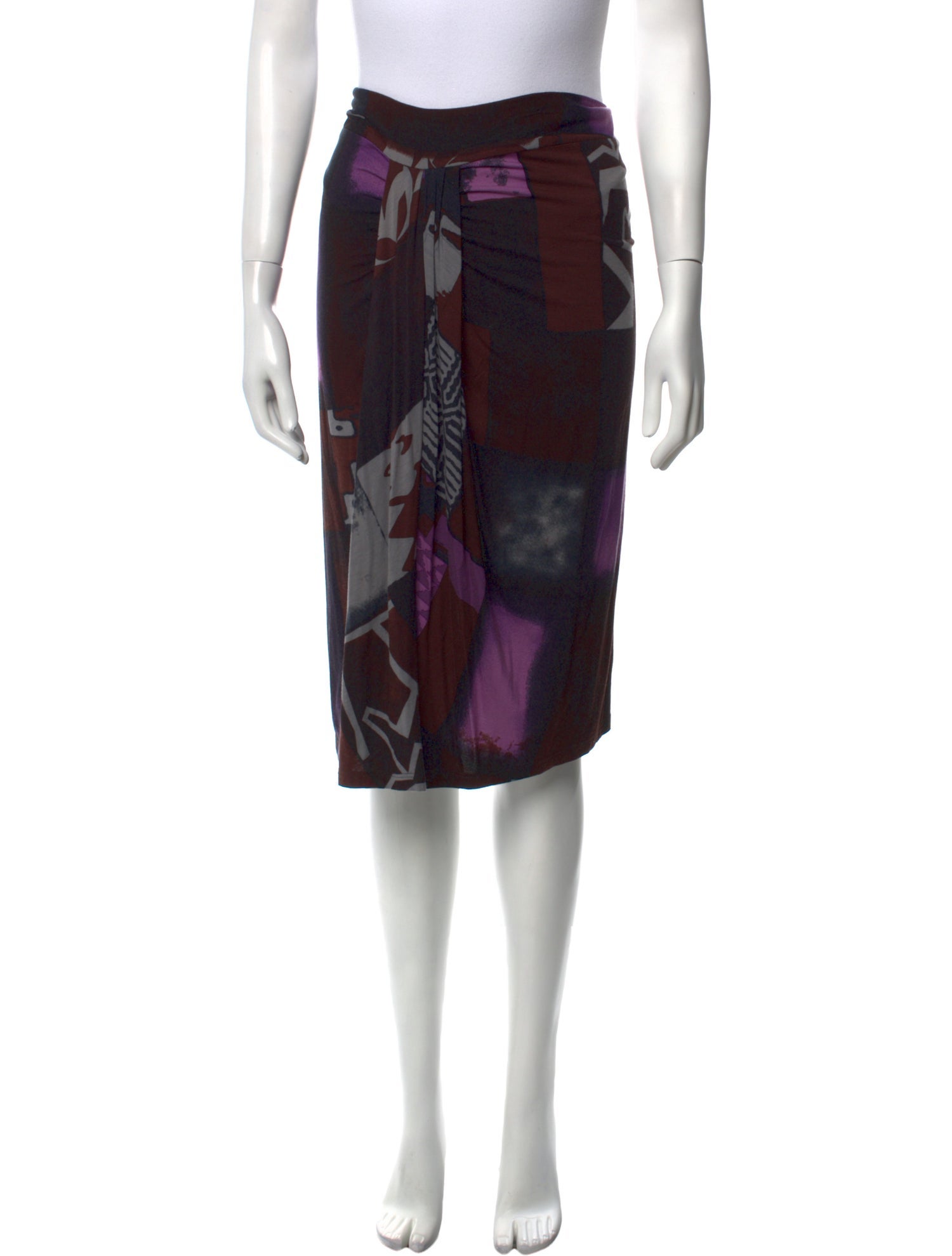 Etro Floral Print Knee-Length Skirt