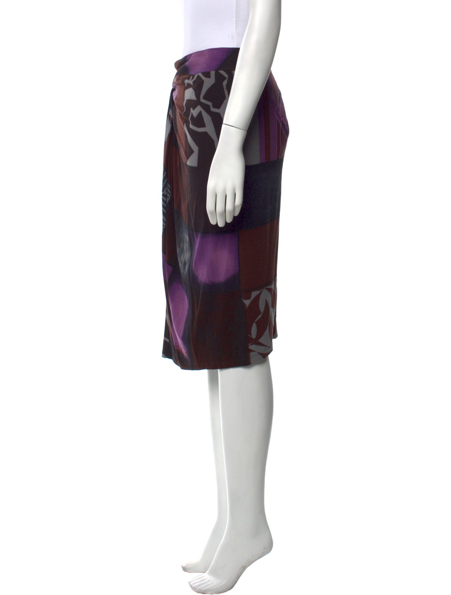 Etro Floral Print Knee-Length Skirt