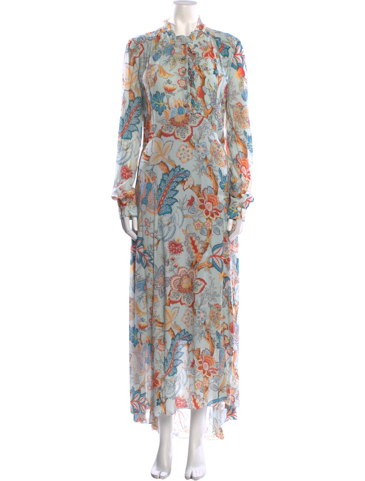 Etro Floral Print Long Dress