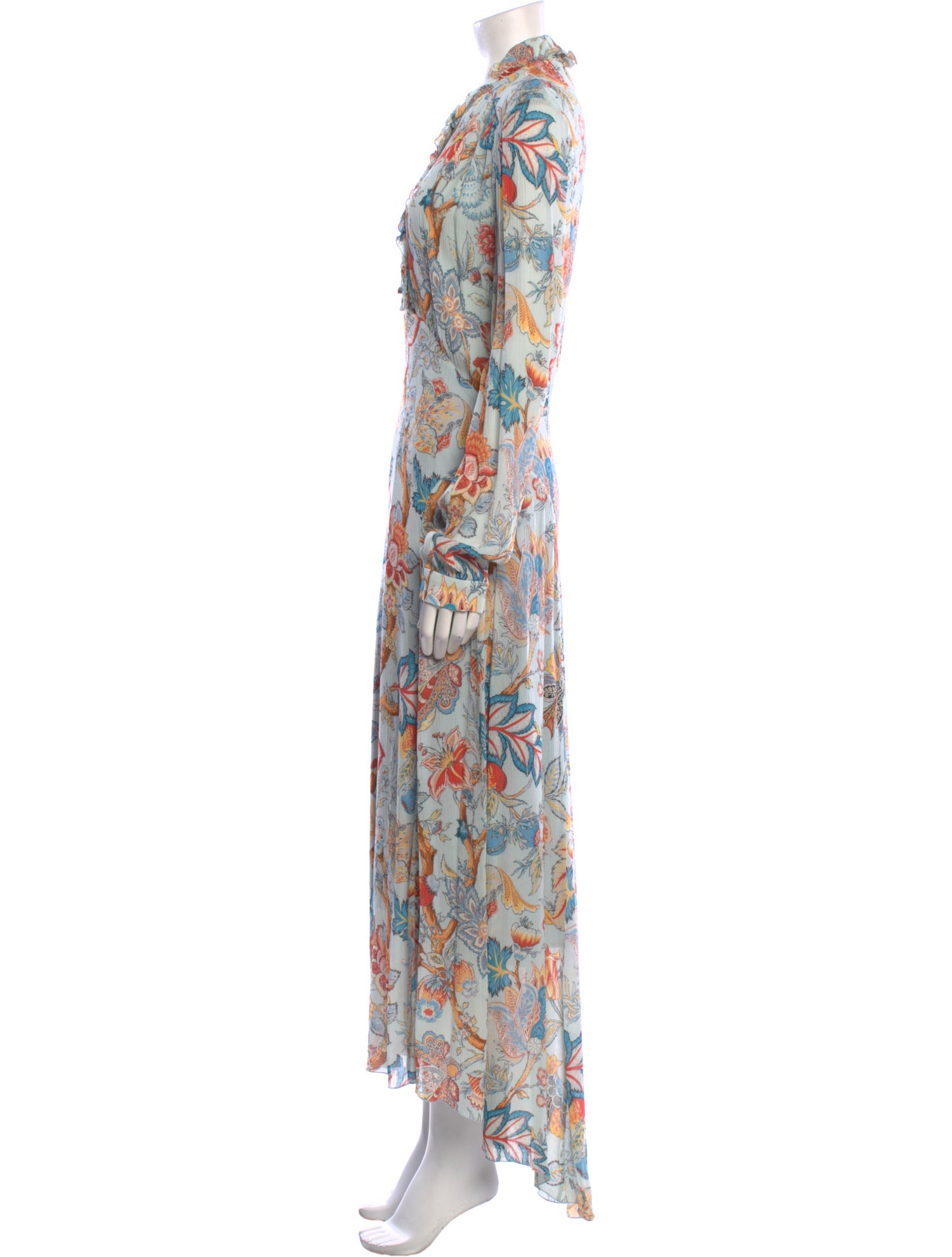 Etro Floral Print Long Dress