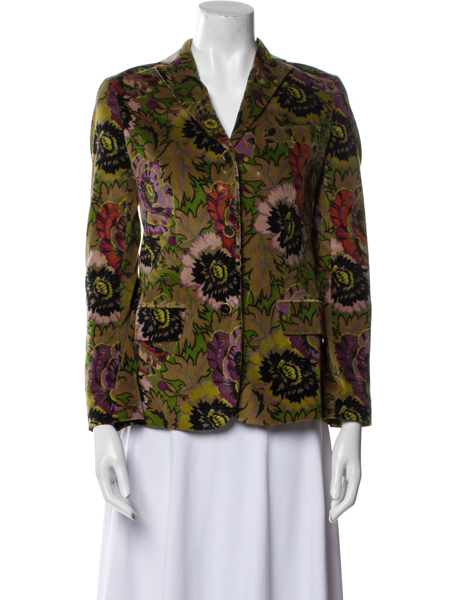 Etro Floral Print Blazer