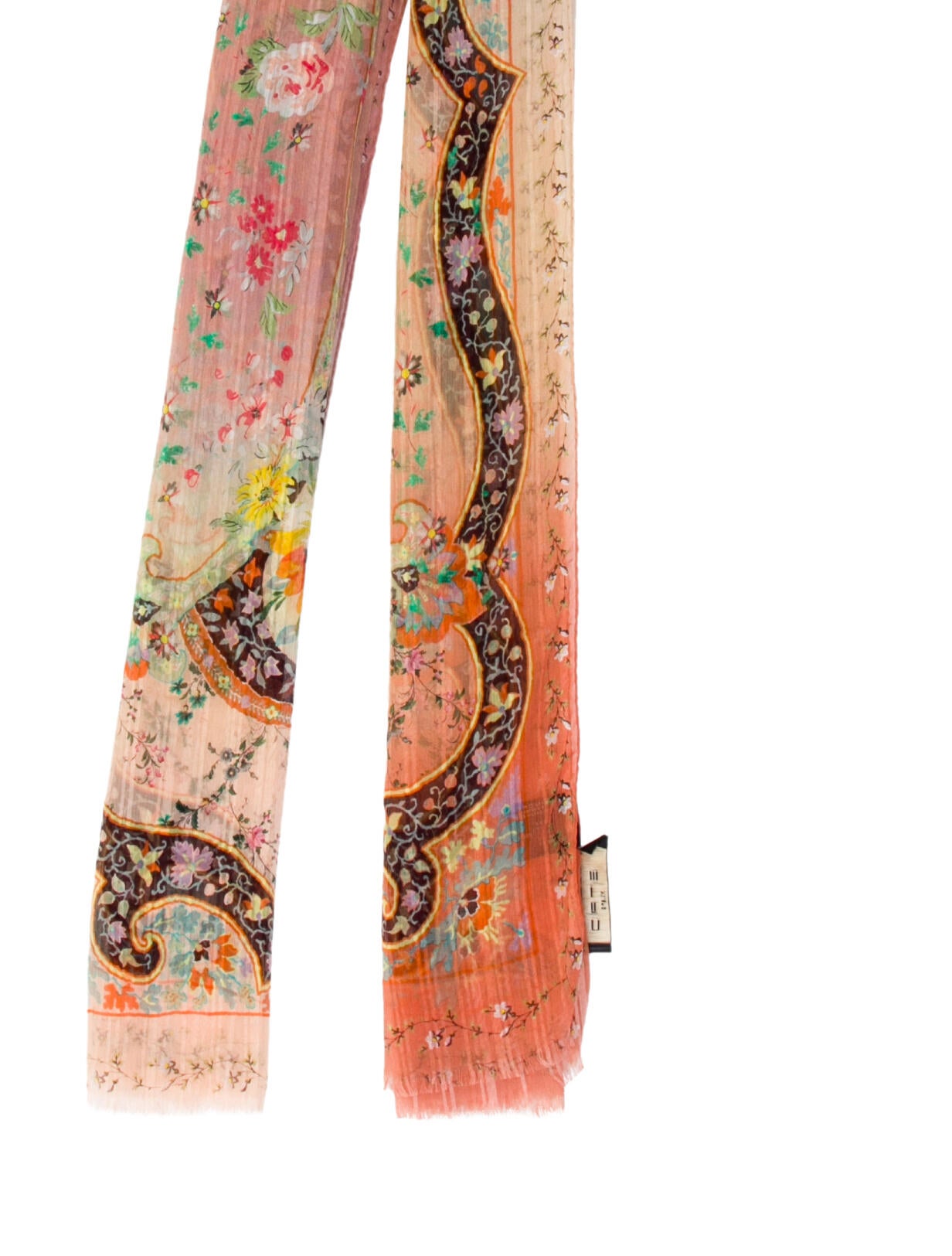 Etro Silk Floral Print Scarf