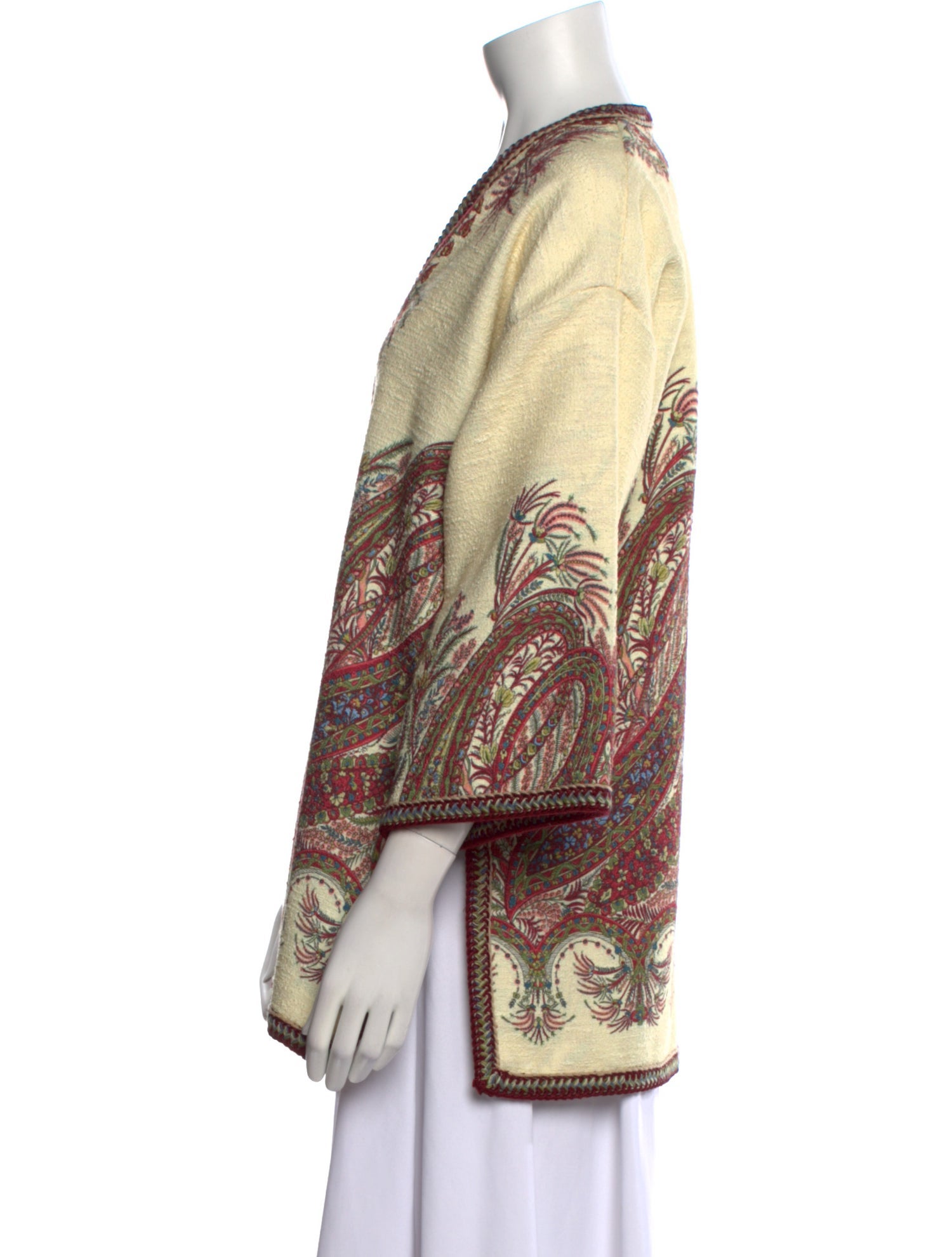 Etro Printed Open Front Sweater w/ Tags