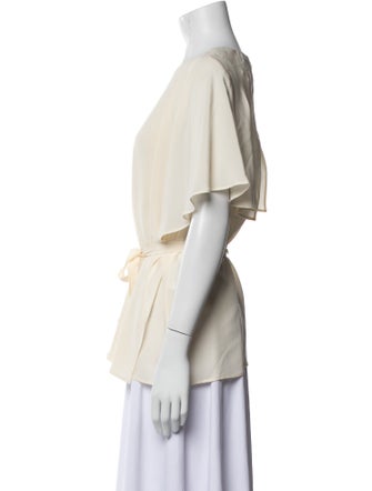 Etro Silk Scoop Neck Blouse