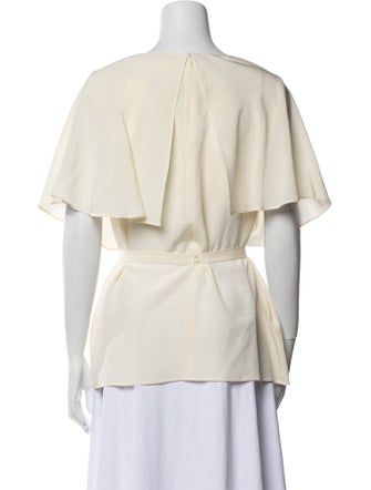 Etro Silk Scoop Neck Blouse