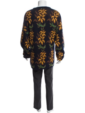 Etro Wool Floral Print Pullover
