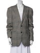 Etro Wool Plaid Print Blazer
