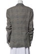 Etro Wool Plaid Print Blazer