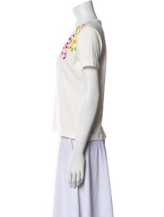 Etro Graphic Print V-Neck T-Shirt