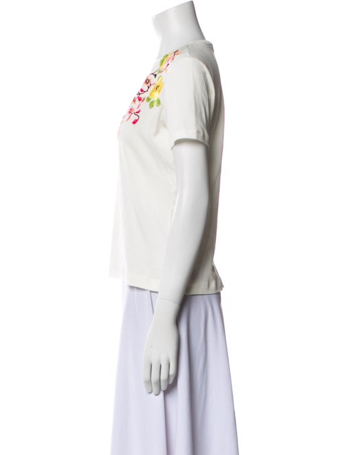 Etro Graphic Print V-Neck T-Shirt