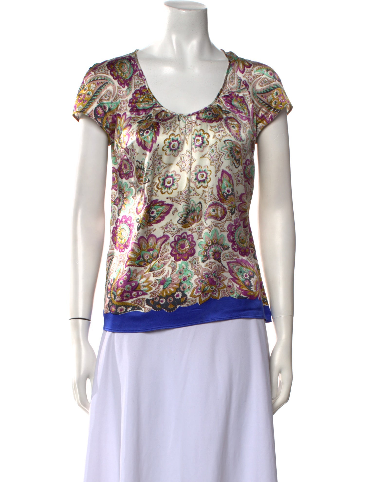 Etro Silk Printed T-Shirt