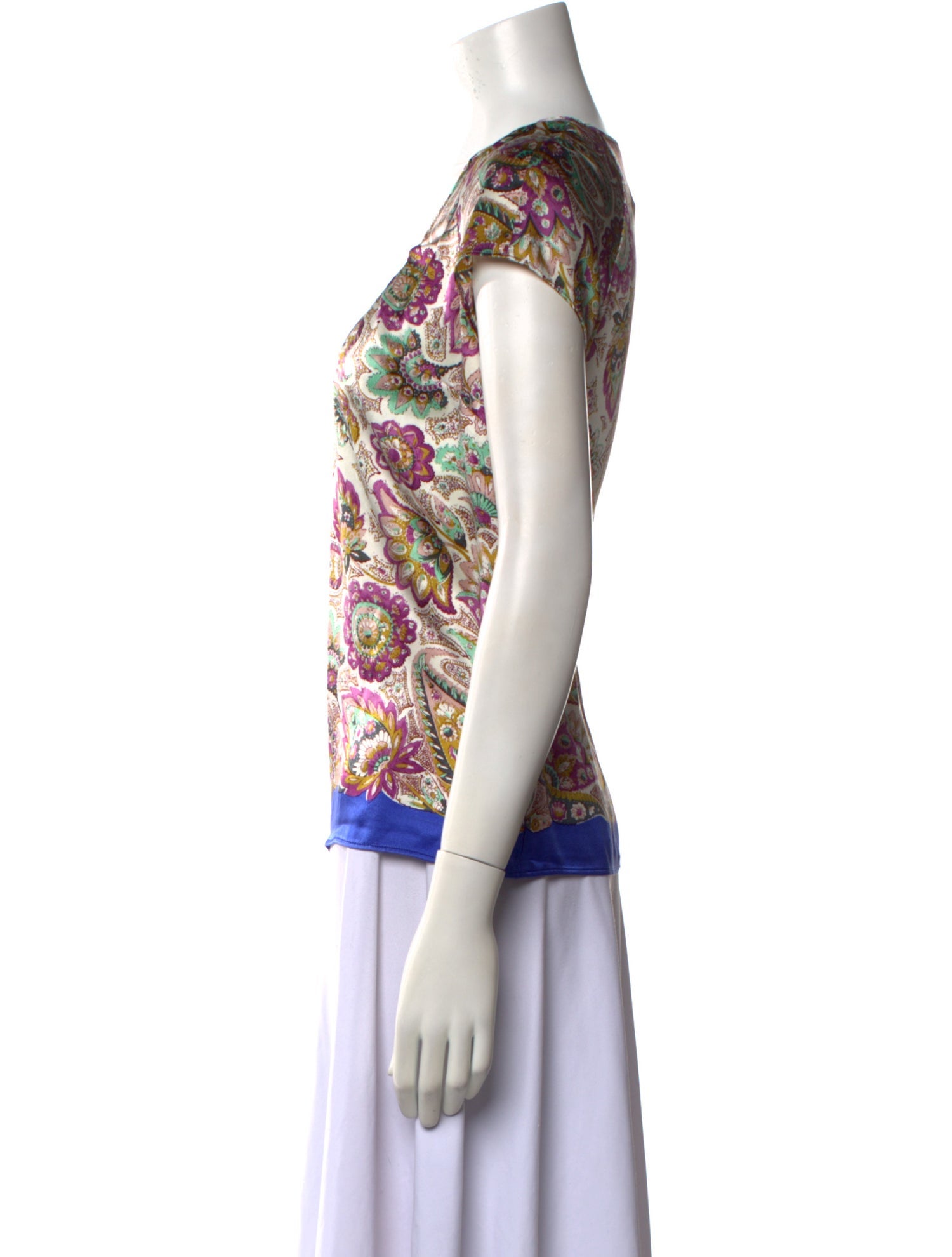 Etro Silk Printed T-Shirt