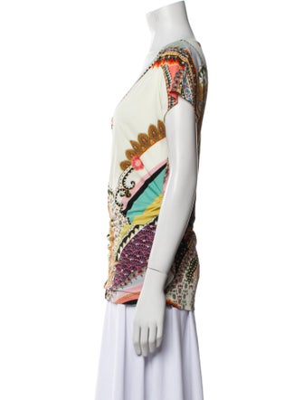 Etro Printed V-Neck Blouse