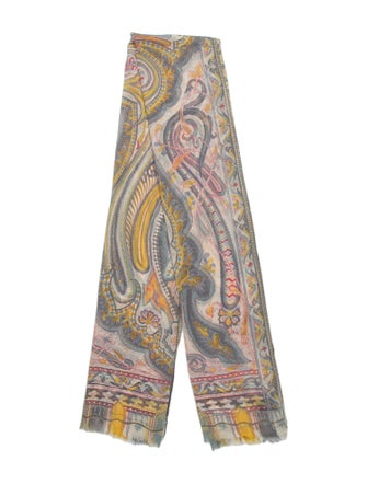 Etro Silk Paisley Print Scarf
