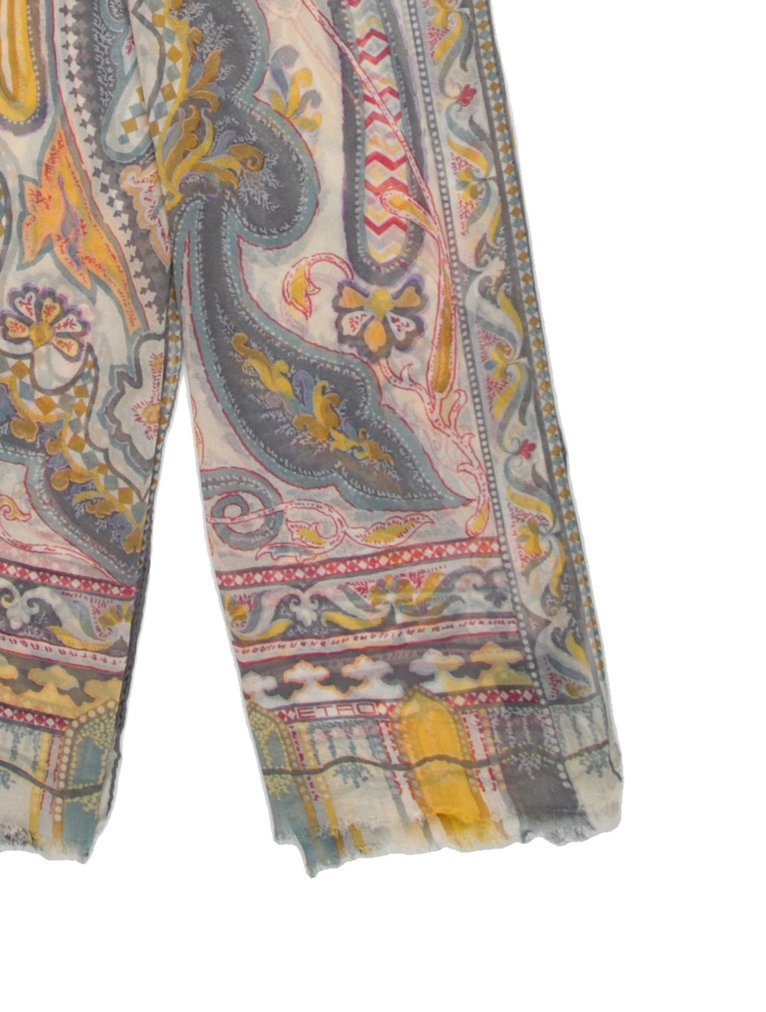 Etro Silk Paisley Print Scarf