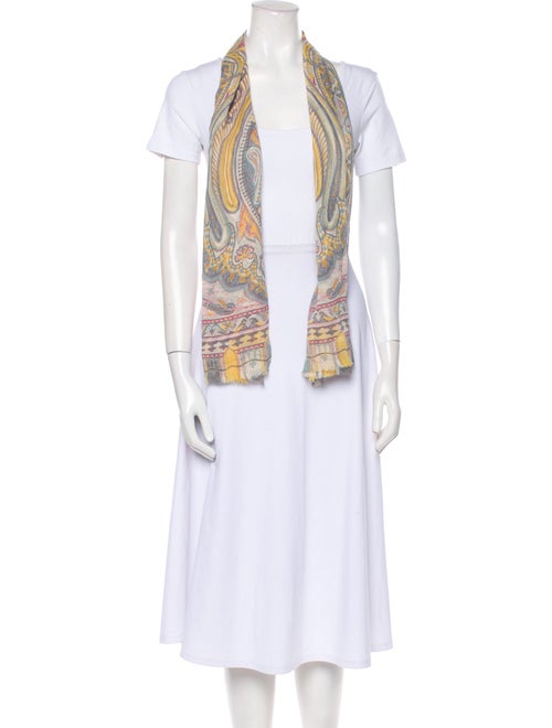 Etro Silk Paisley Print Scarf