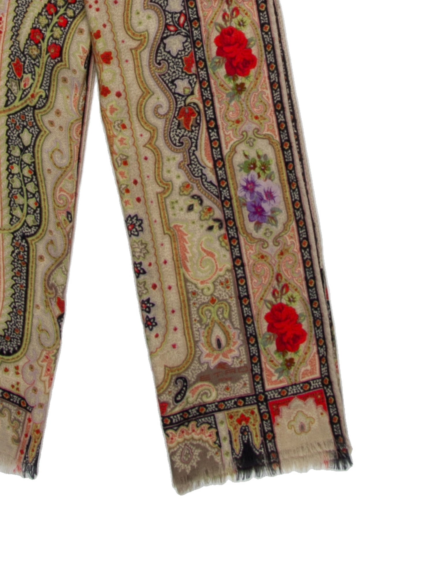 Etro Silk Paisley Print Scarf