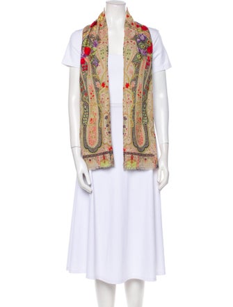 Etro Silk Paisley Print Scarf