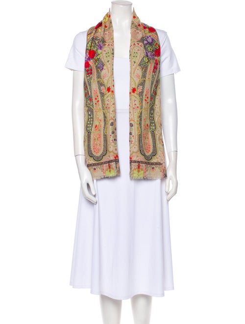 Etro Silk Paisley Print Scarf