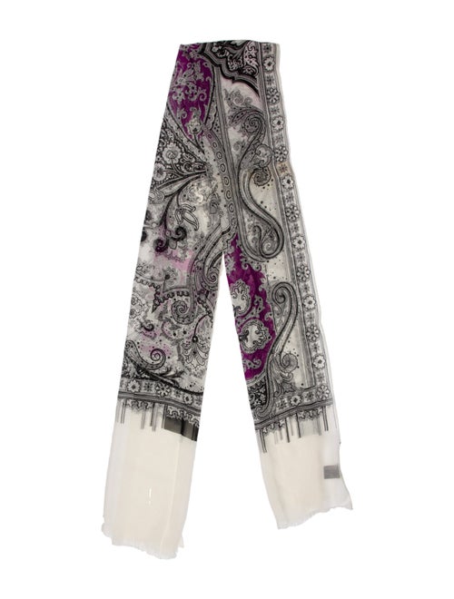 Etro Silk Paisley Print Scarf