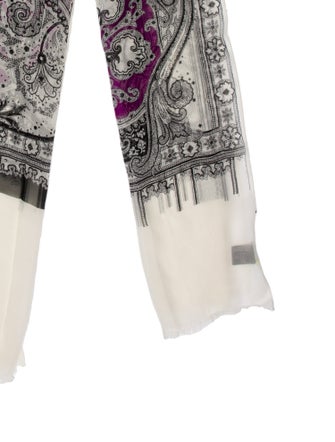 Etro Silk Paisley Print Scarf
