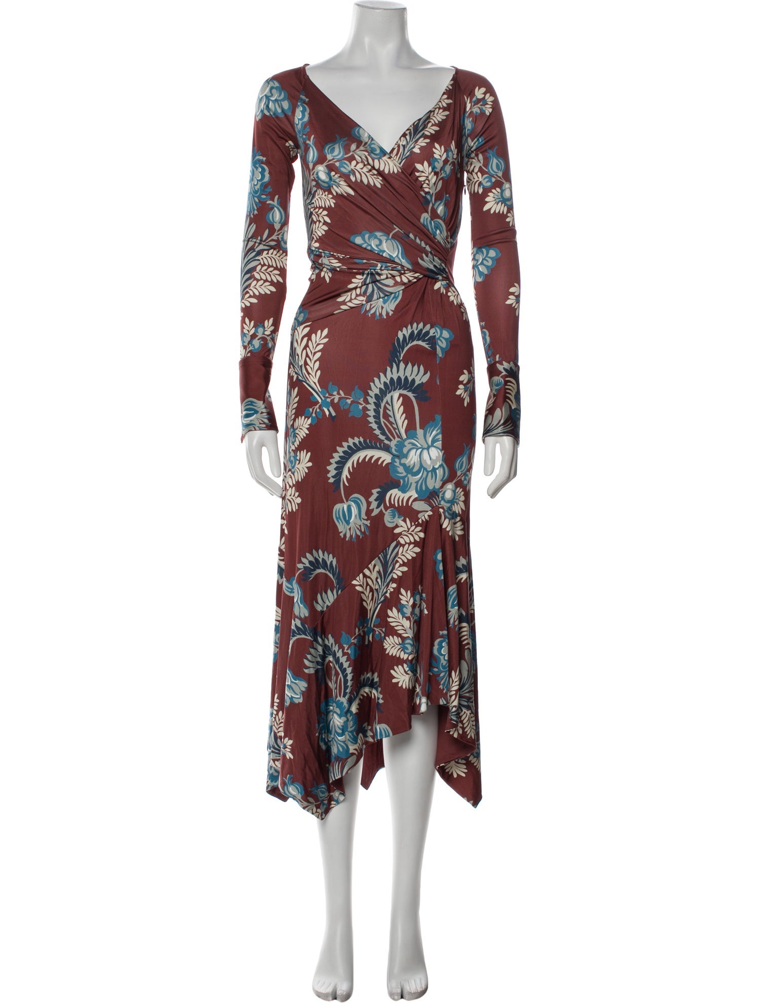 Etro Floral Print Long Dress w/ Tags