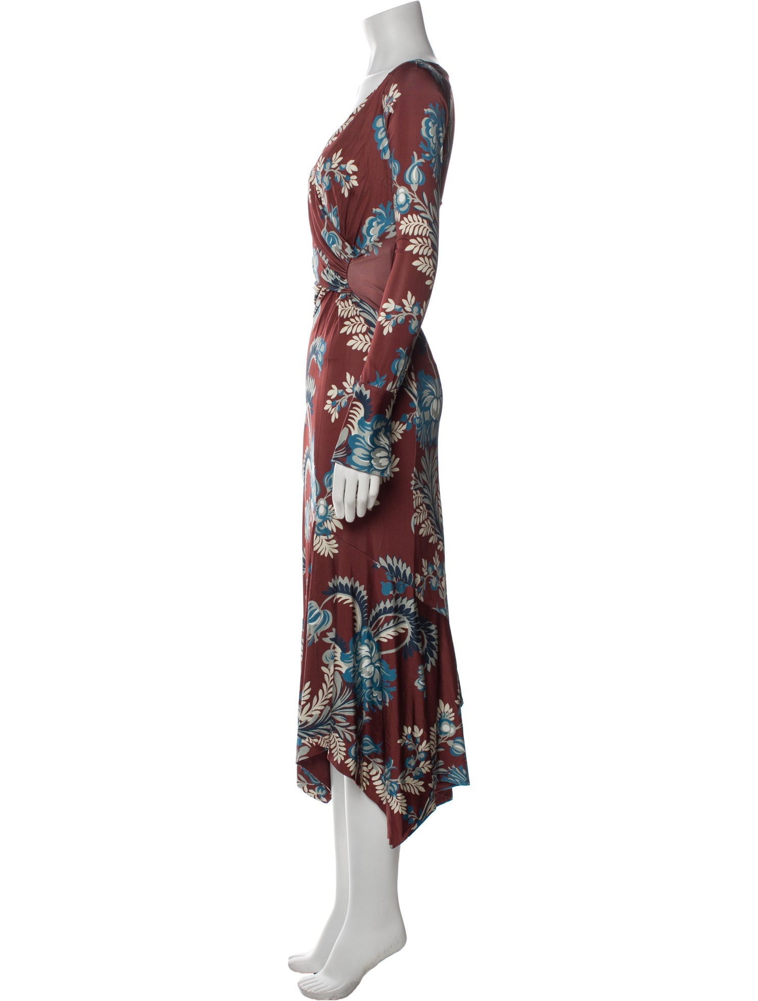 Etro Floral Print Long Dress w/ Tags