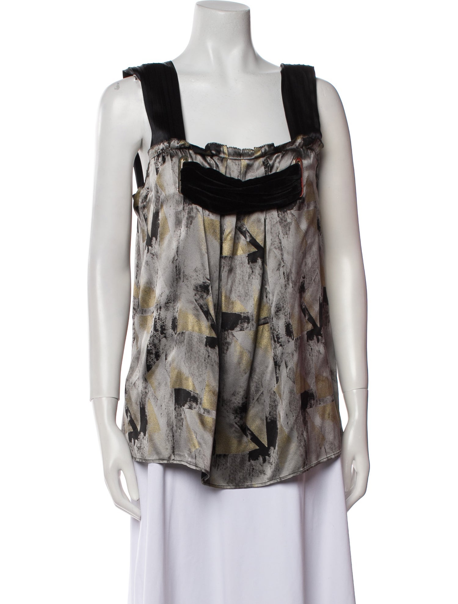 Etro Silk Square Neckline Blouse