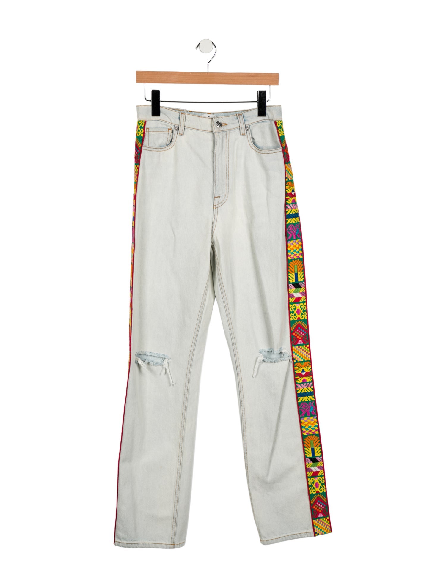 Etro High-Rise Straight Leg Jeans