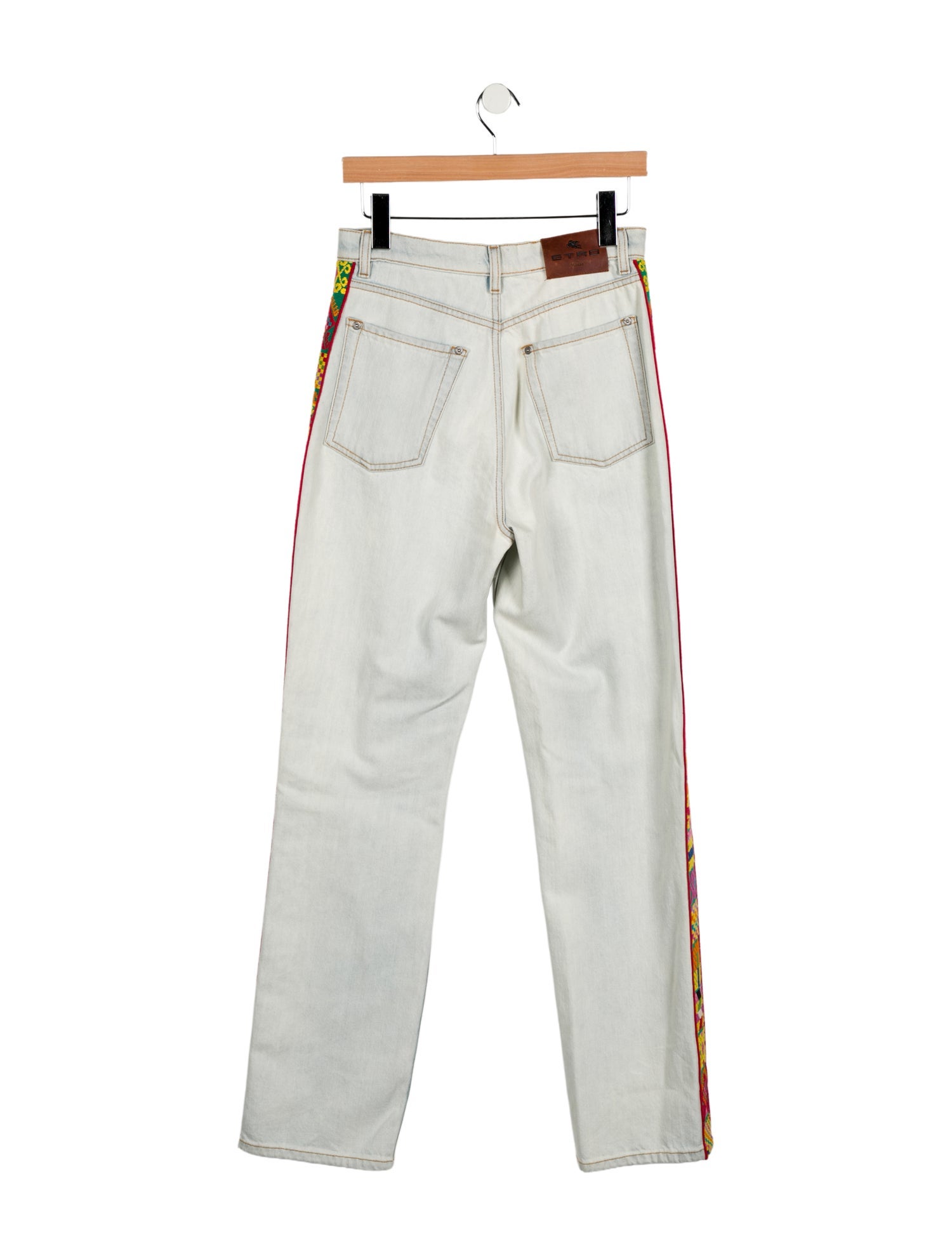 Etro High-Rise Straight Leg Jeans