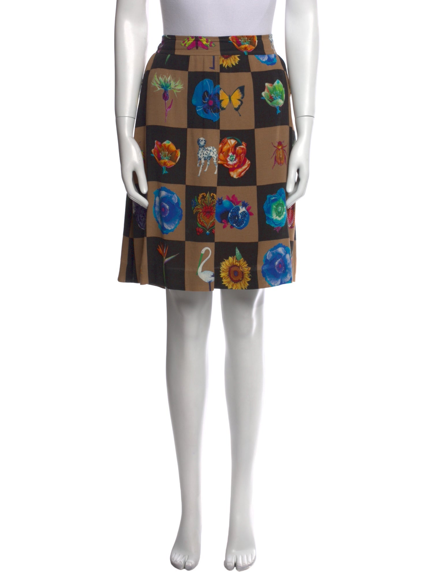 Etro Floral Print Knee-Length Skirt