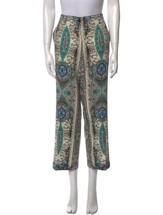 Etro Wool Wide Leg Pants